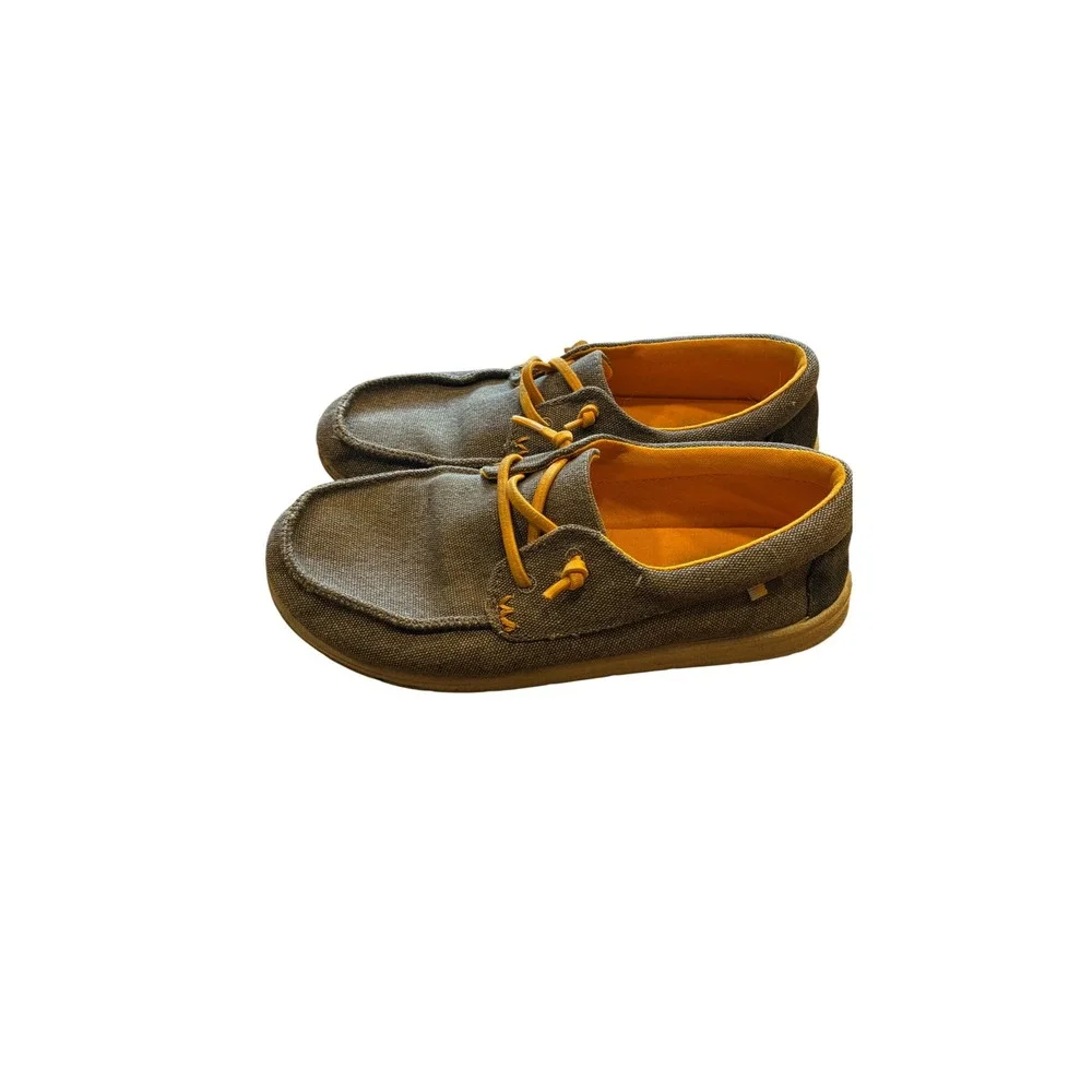 Cat & Jack Slip-on Boat Style Shoes Size 4 Boys Gray